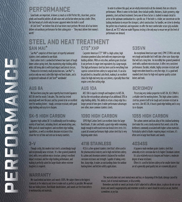 Cold Steel 28DD AD-10 Tactical Folding Locking Drop Point Blade Pocket Knife - VMInnovations