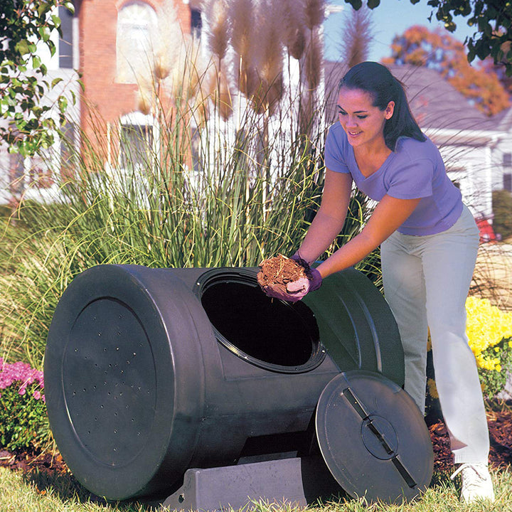 Good Ideas Plastic Outdoor 12-Cubic-Foot Compost Wizard Tumbling Composter - VMInnovations