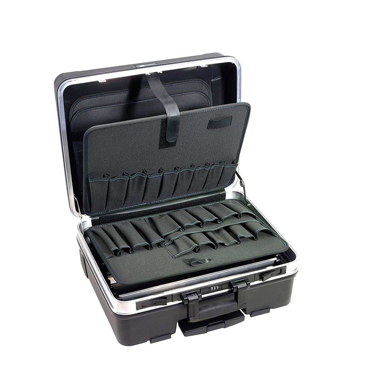 B&W International GO Wheeled Rolling Tool Case Box with Pocket Boards (Open Box)