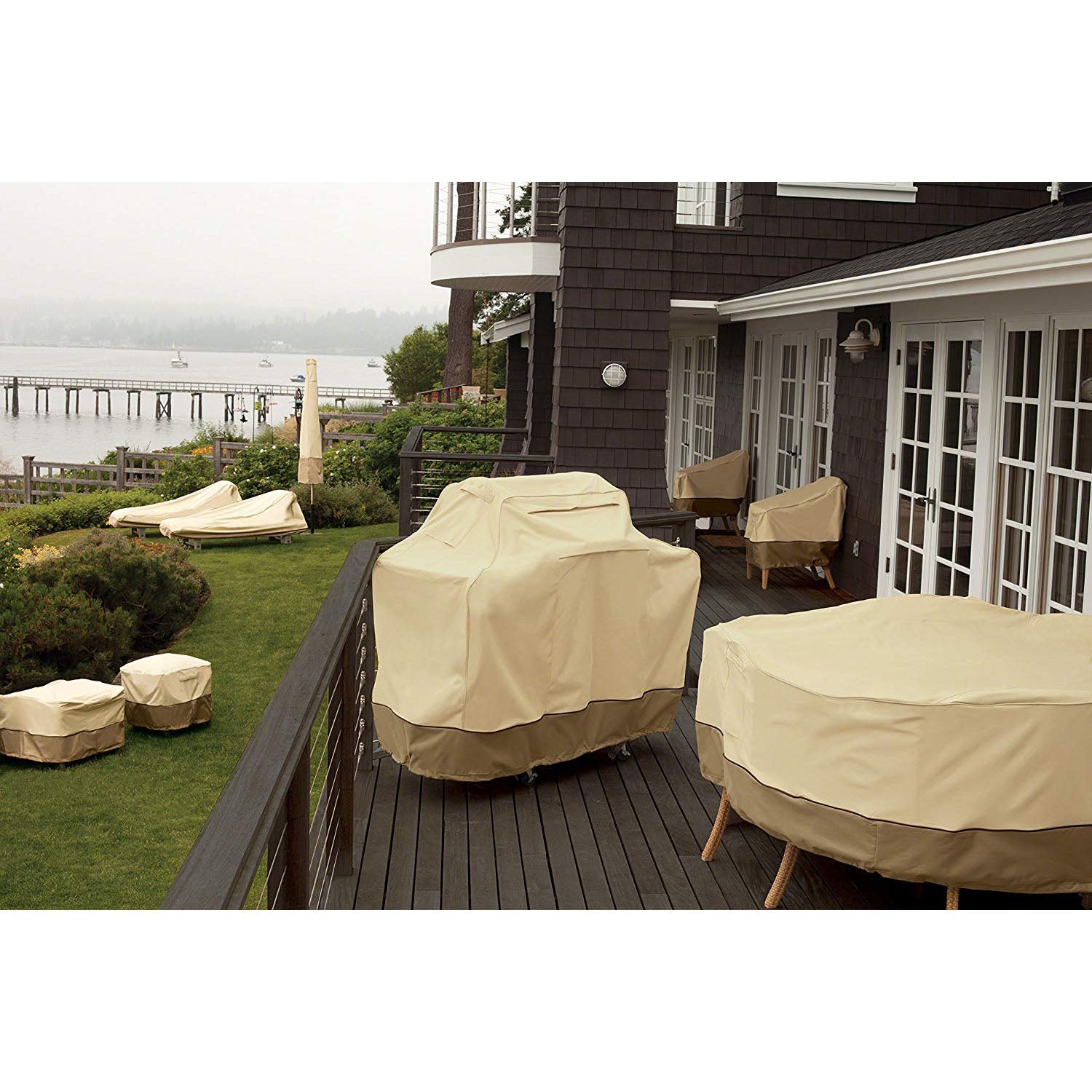 Classic Accessories Veranda 70 Inch Outdoor Deck and Patio Water Fountain Cover