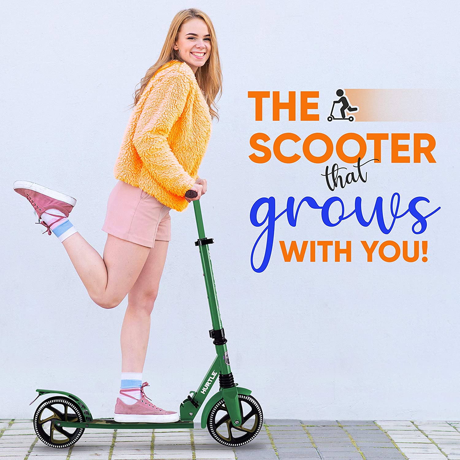 Hurtle Renegade Foldable Teen and Adult Commuter Kick Scooter, Camo (Used) - VMInnovations