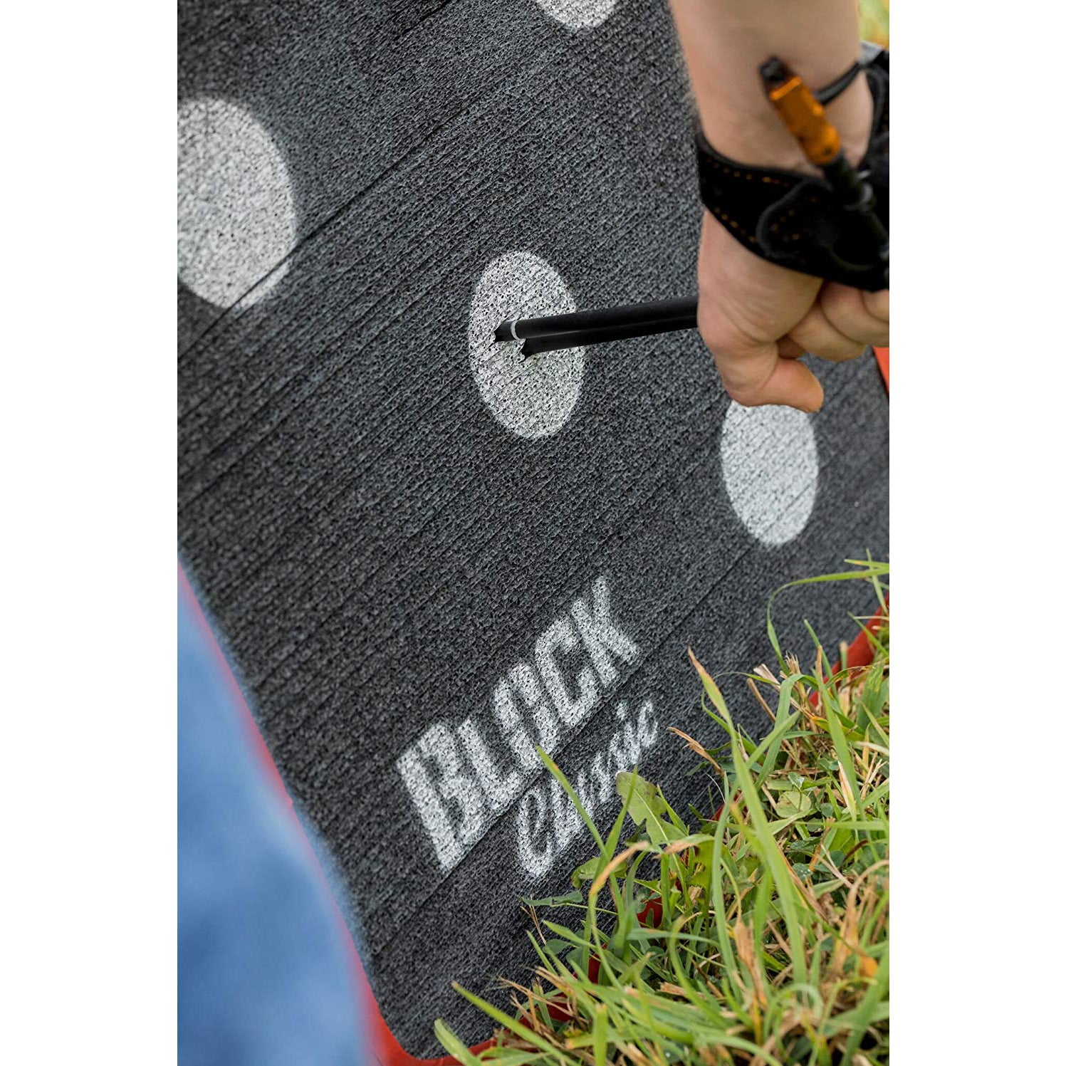 Block Targets B51300 Classic Square Friction 22 Inch Archery Target Cube, Black - VMInnovations