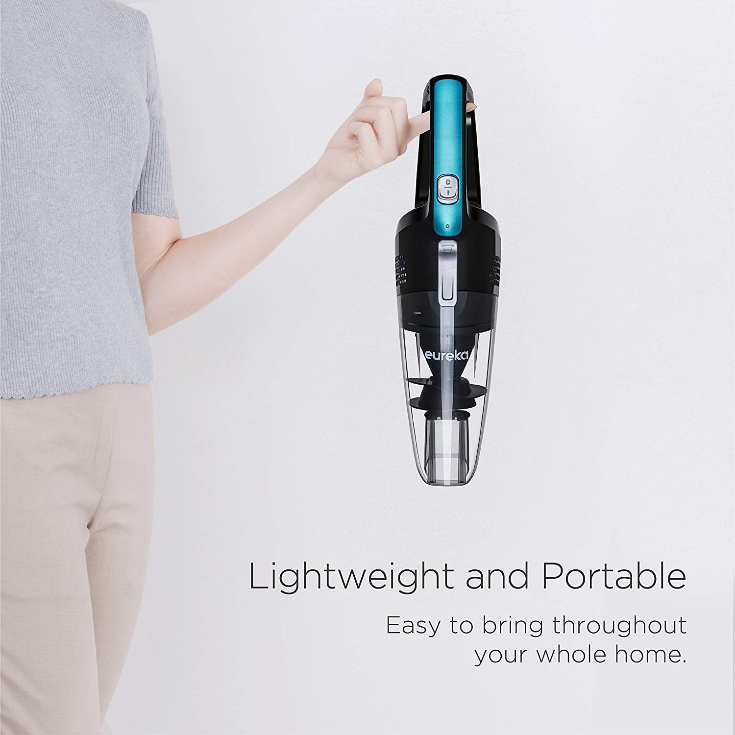 Eureka RapidClean Rechargeable Cordless Handheld Vacuum Cleaner, Blue (Open Box)