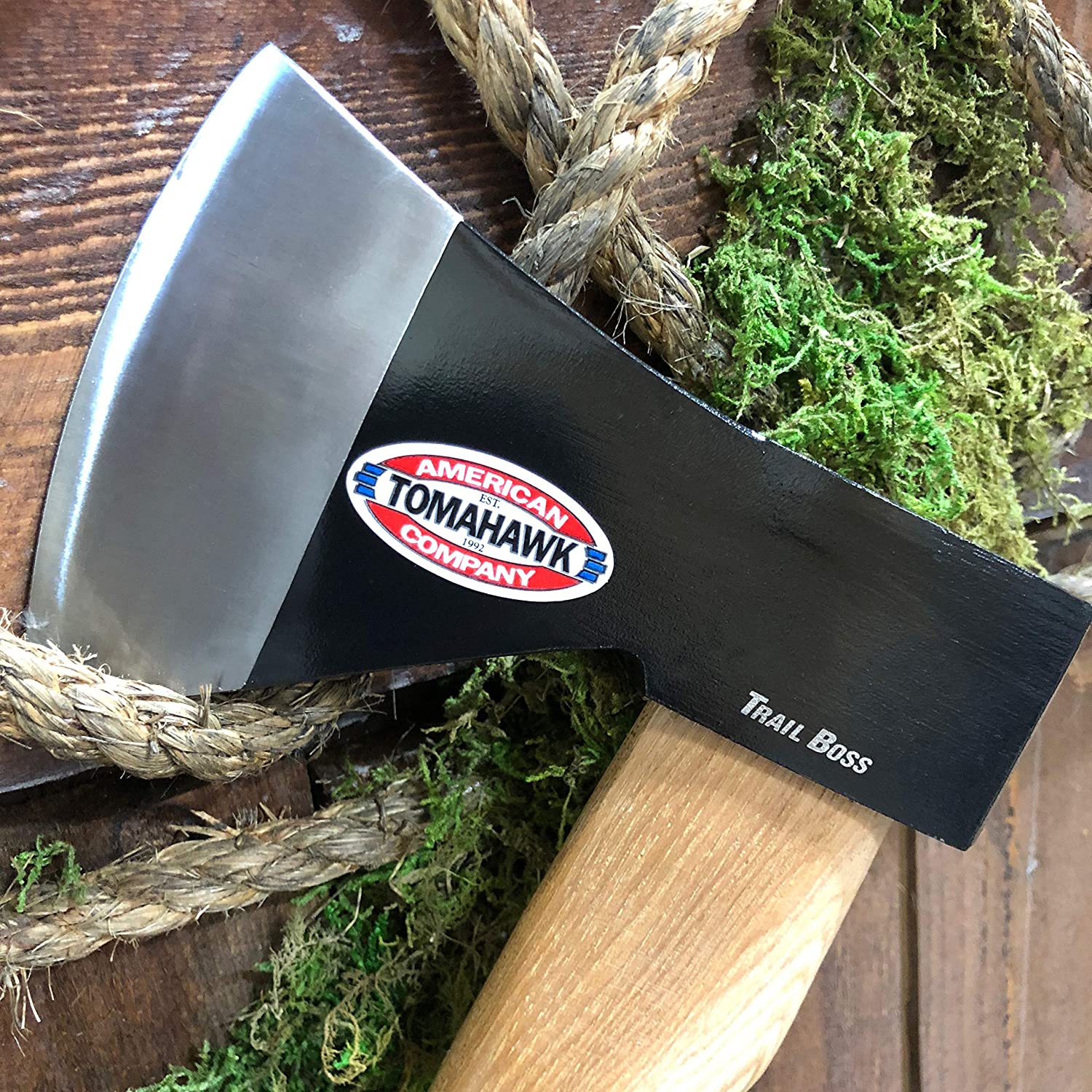 Cold Steel 27 In 42 Oz Carbon Steel Camping Survival Tactical Trail Boss Axe - VMInnovations