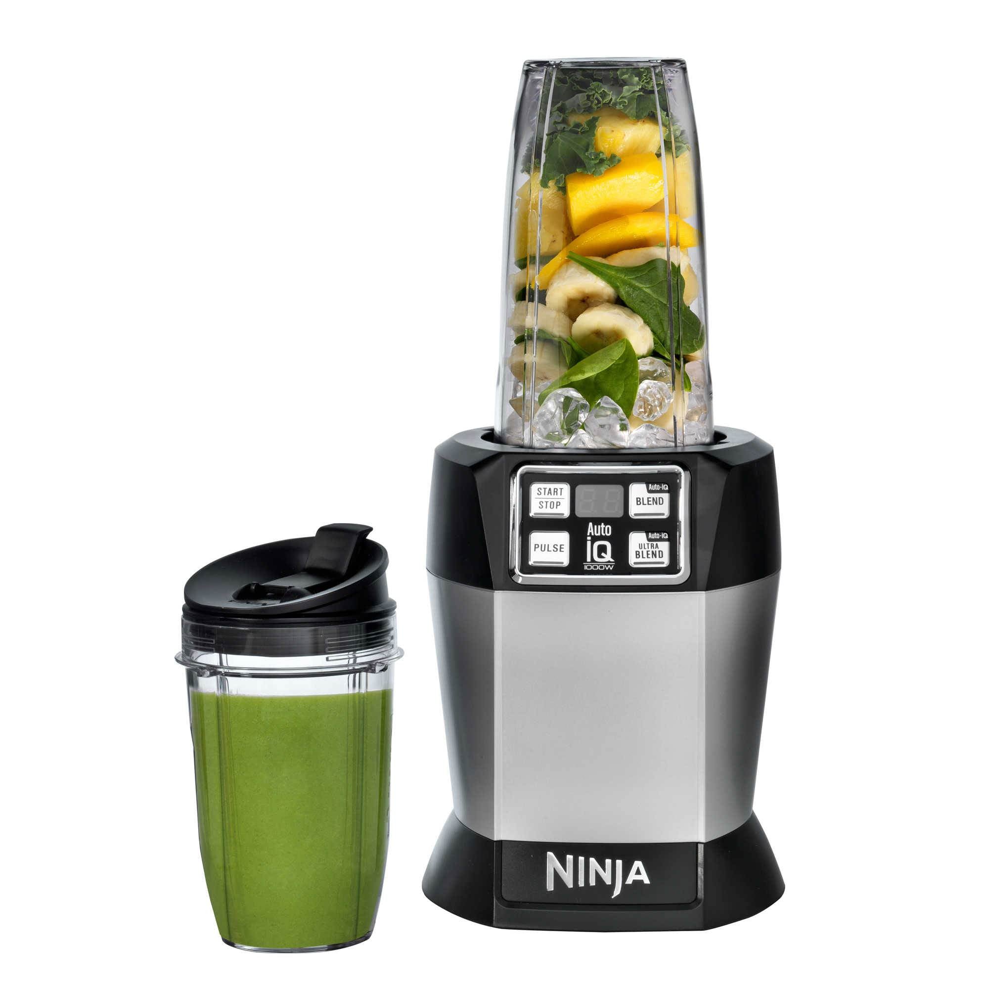 Nutri Ninja BL480 Auto-iQ 1000 Watt Blender with Cups (Refurbished) (Open Box)