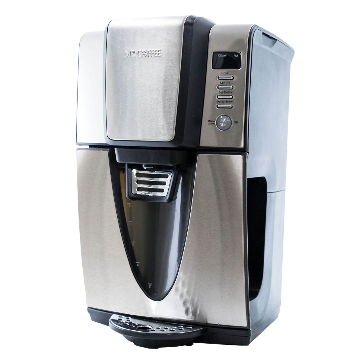 Mr. Coffee 24 Hour Programmable 12 Cup Coffee Maker, Stainless Steel (For Parts)