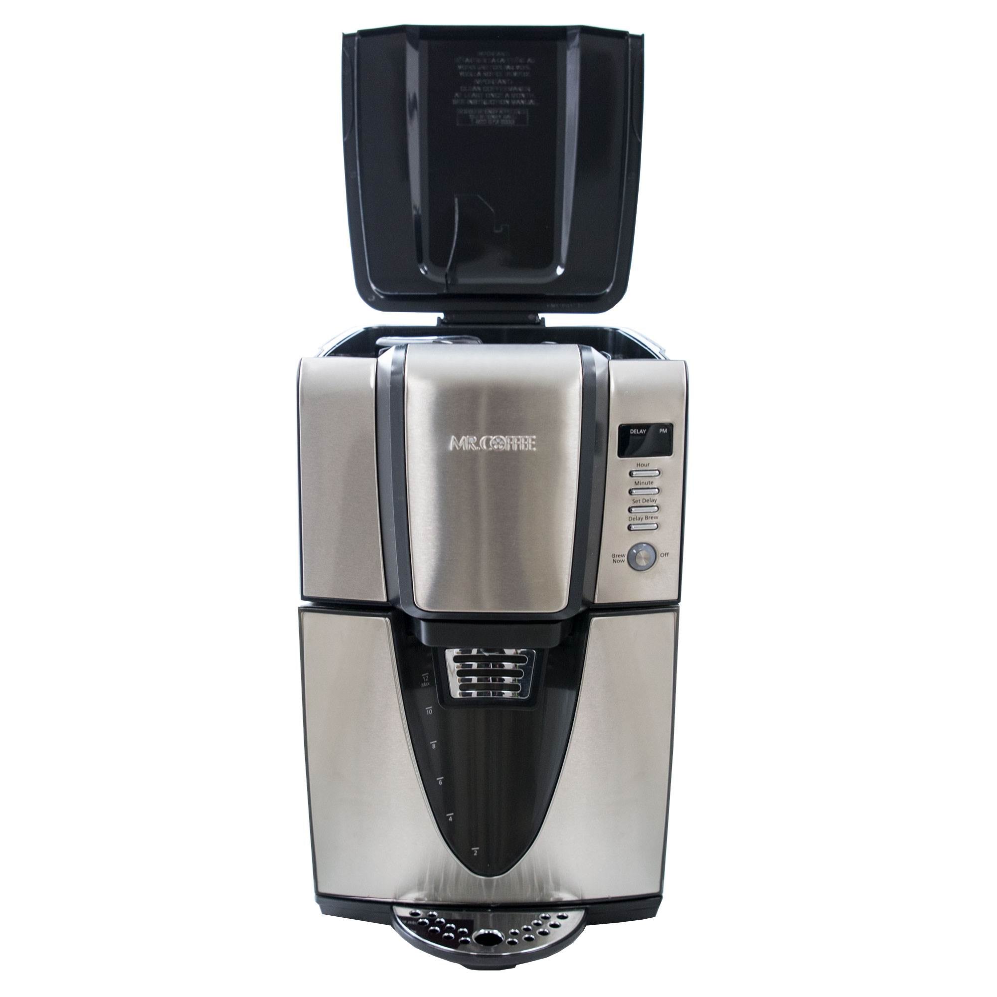Mr. Coffee 24 Hour Programmable 12 Cup Coffee Maker, Stainless Steel (For Parts)