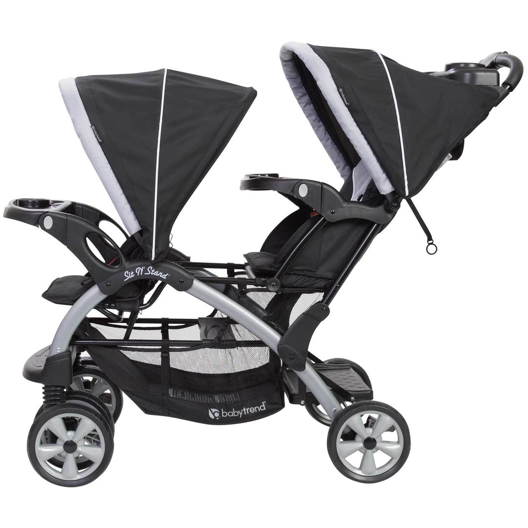 Baby Trend Sit N Stand Baby Double Stroller and 2 Infant Car Seat Combo, Stormy - VMInnovations