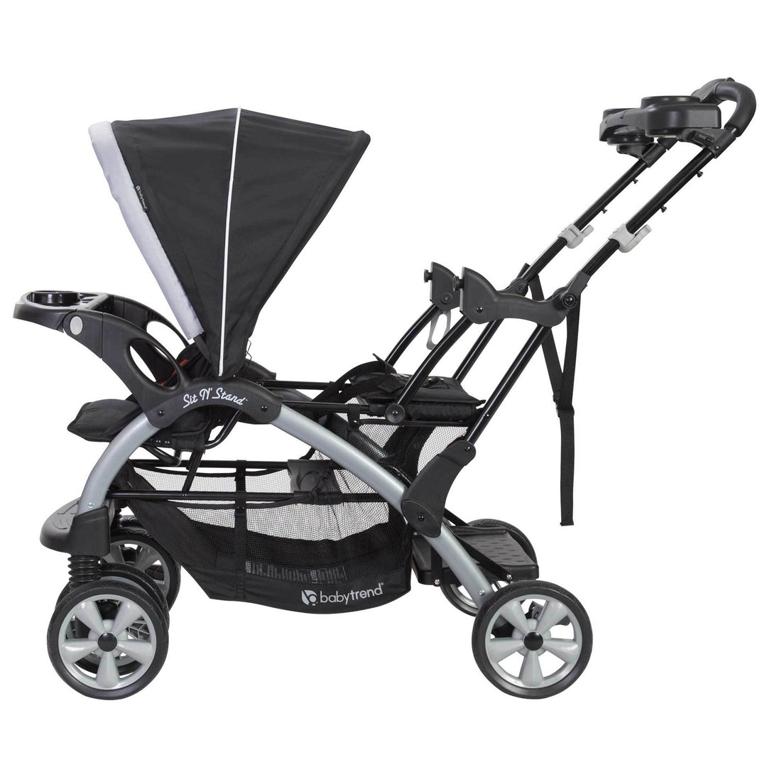 Baby Trend Sit N Stand Baby Double Stroller and 2 Infant Car Seat Combo, Stormy - VMInnovations