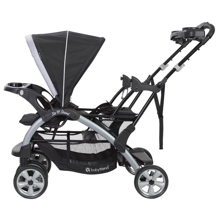 Baby Trend Sit N Stand Baby Double Stroller and 2 Infant Car Seat Combo, Stormy - VMInnovations