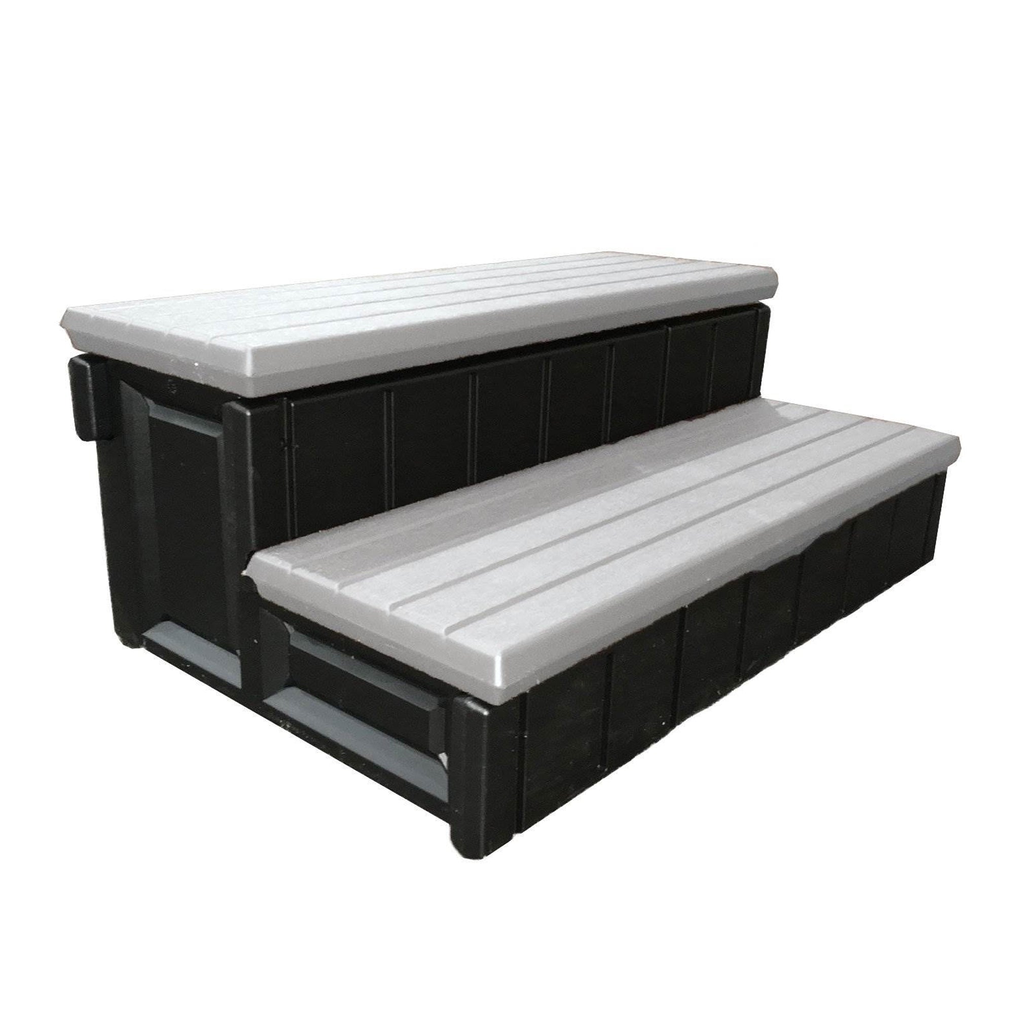 Lifesmart Spas Bermuda Rock Solid Simplicity 4-Person Spa with Cover and Steps