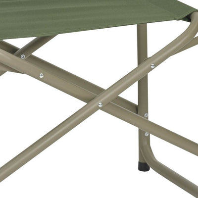SJK Adult Durable Outdoor Camping 600D Polyester Big Steel Chair, Green