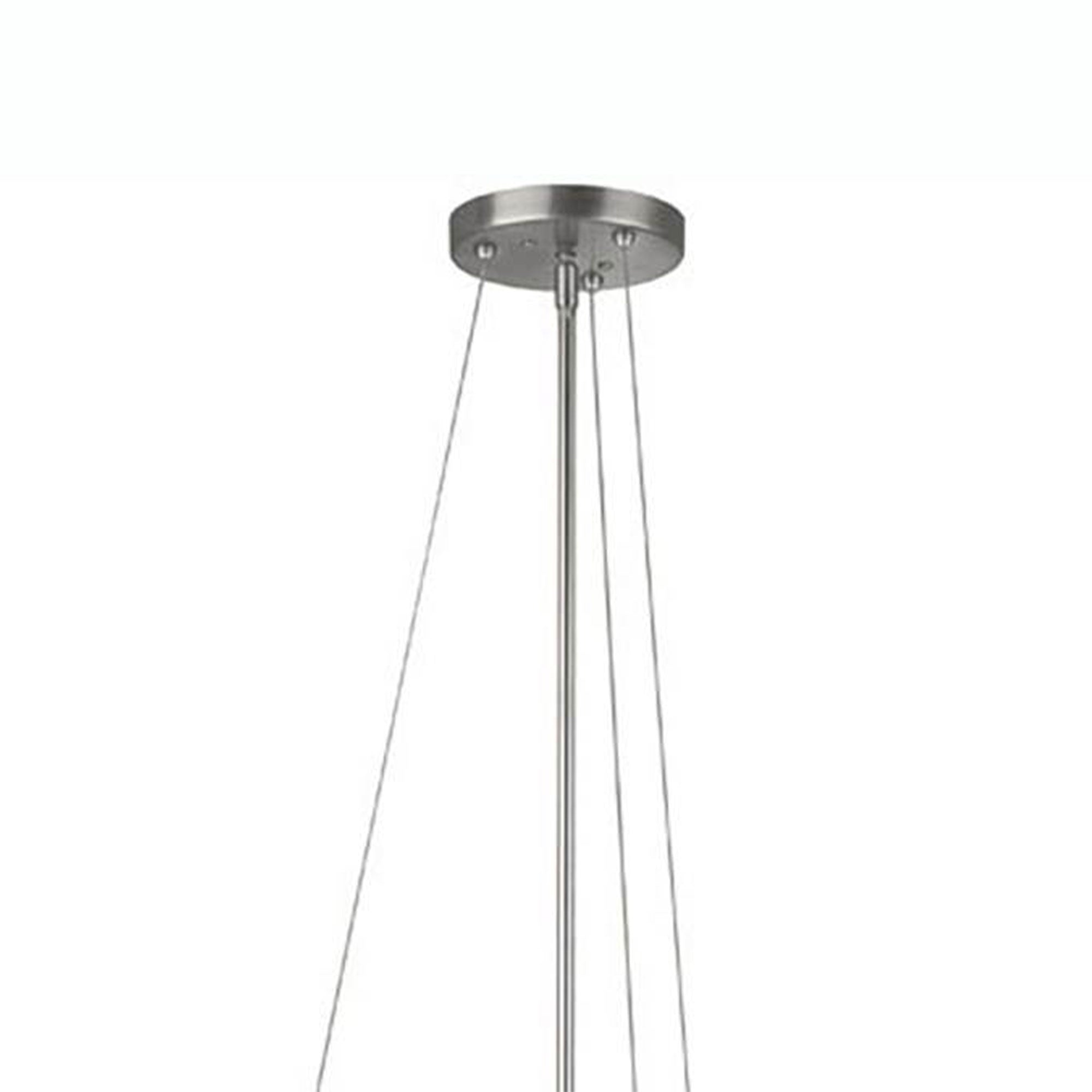 Philips Forecast Taylor 3 Light Pendant Fixture, Satin Nickel Finish (2 Pack)