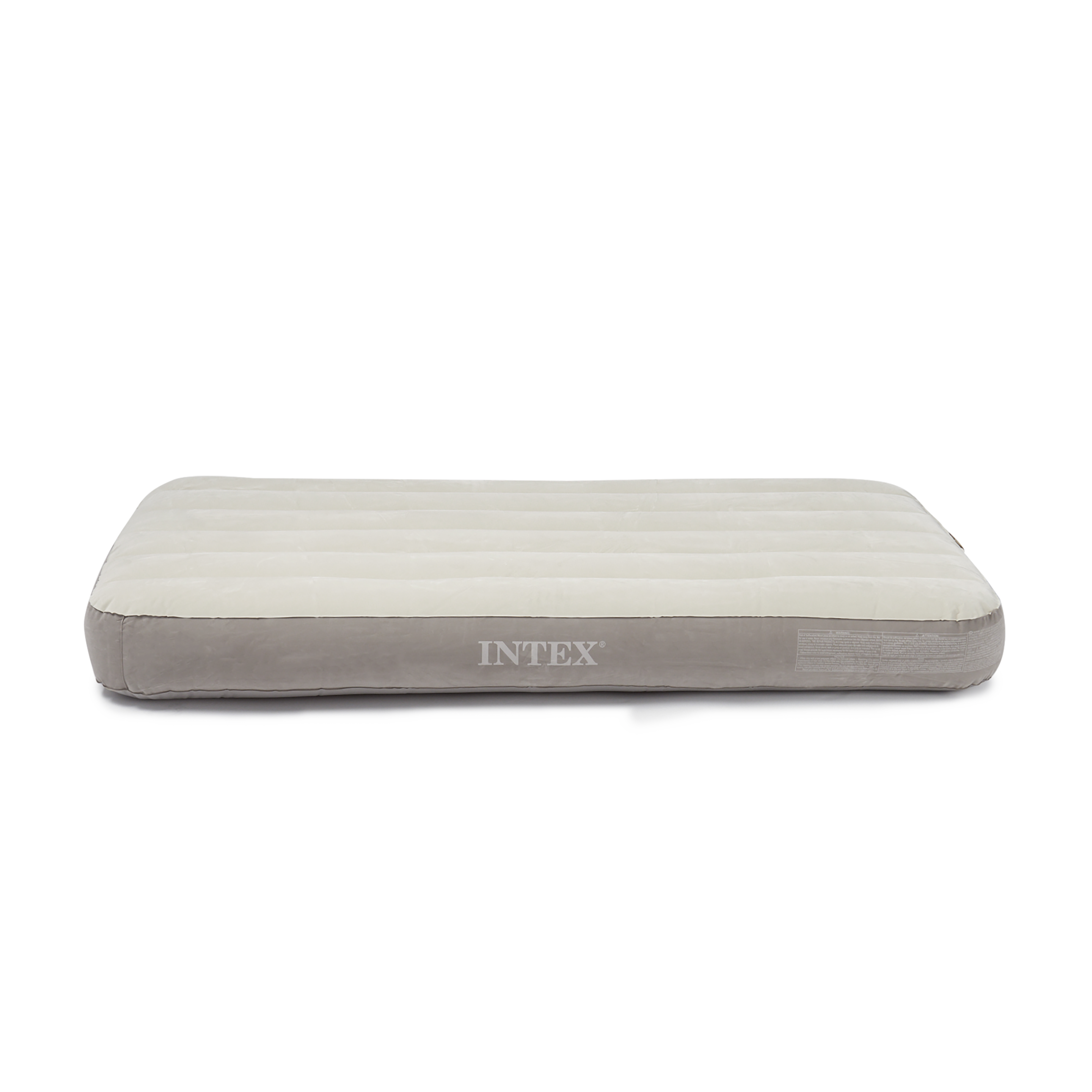 Deluxe Dura-Beam Twin Air Mattress without Pump, White