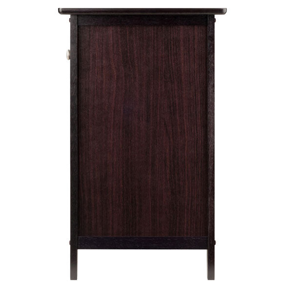 Winsome 25" Tall Wood Eugene Accent End Table Nightstand, Espresso (For Parts)