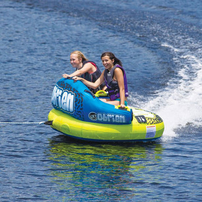 O'Brien Watersports Barca 2 Kickback Inflatable 2 Person Towable Boat Tube Raft