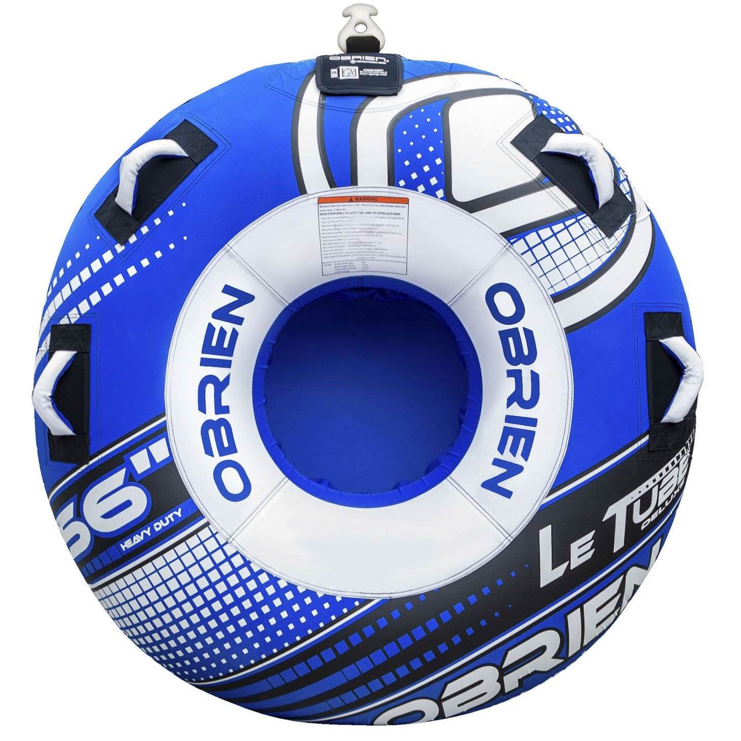 OBrien 56" Le Tube Deluxe One Rider Towable Lake Tube w/ Tow Line Connector - VMInnovations