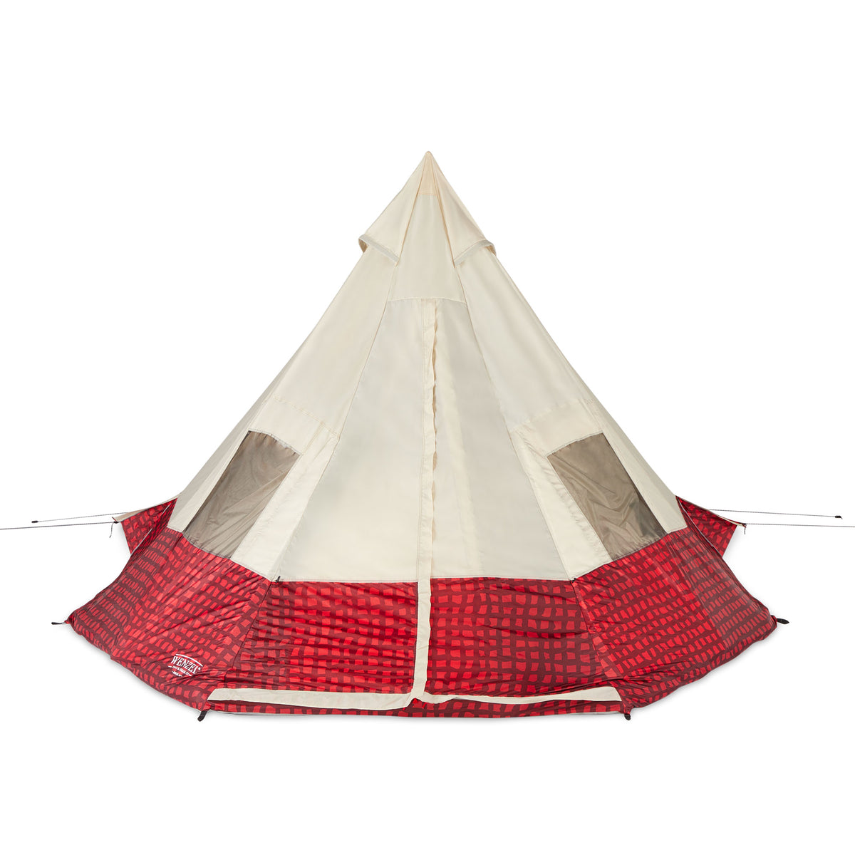 Wenzel 11.5 x 10 Shenanigan 5 Person Trail Camping Tent, Red Plaid (Open Box)