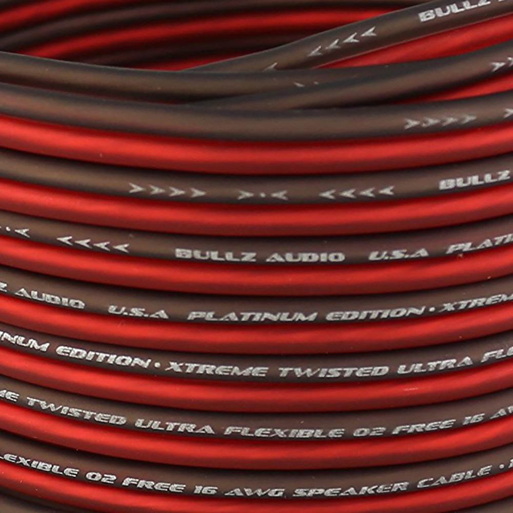 HIFONICS HFX12D4 12" 800 Watt Subwoofer & Bullz Audio 16 Gauge Car Speaker Cable