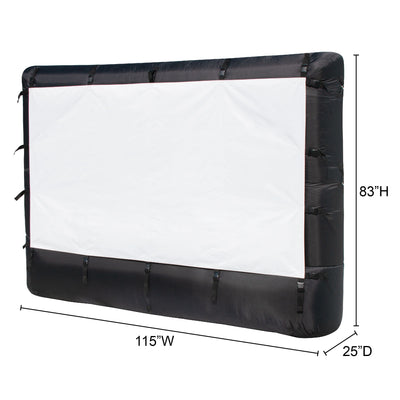 Airflowz 9.5' Inflatable Widescreen Movie Projection Screen w/Blower (2 Pack)