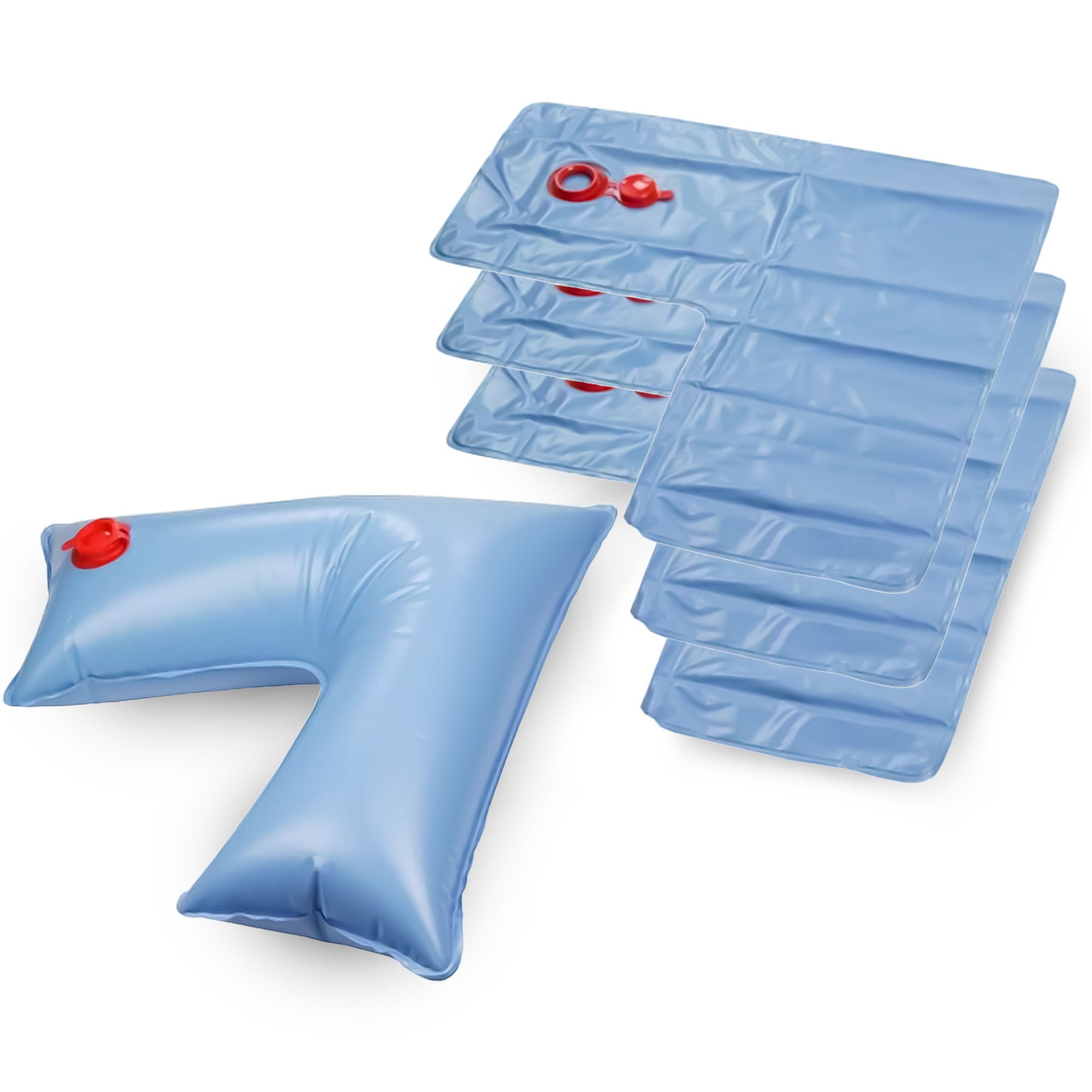Swimline 2 x 2 Ft Corner Water Tube Winterizing Pool Cover Weight, Blue (4 Pack) - VMInnovations