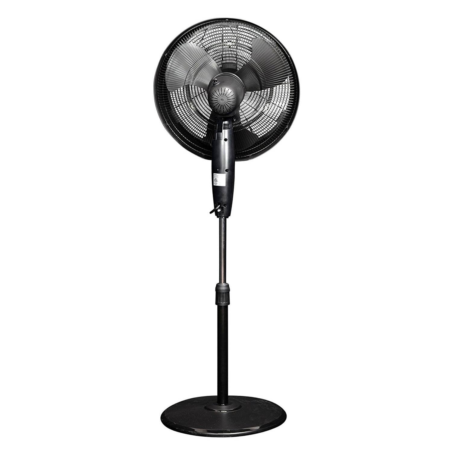 NewAir 18 In Ultra Quiet 3 Speed Outdoor Oscillating Misting Fan, Black (Used)