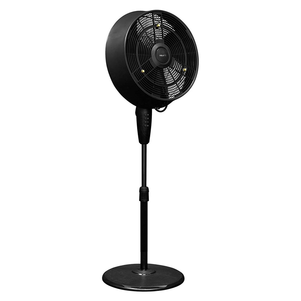 NewAir 18 In Ultra Quiet 3 Speed Outdoor Oscillating Misting Fan, Black (Used)