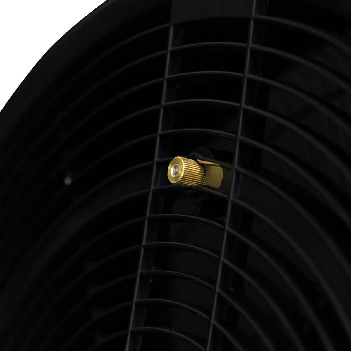 NewAir 18 In Ultra Quiet 3 Speed Outdoor Oscillating Misting Fan, Black (Used)