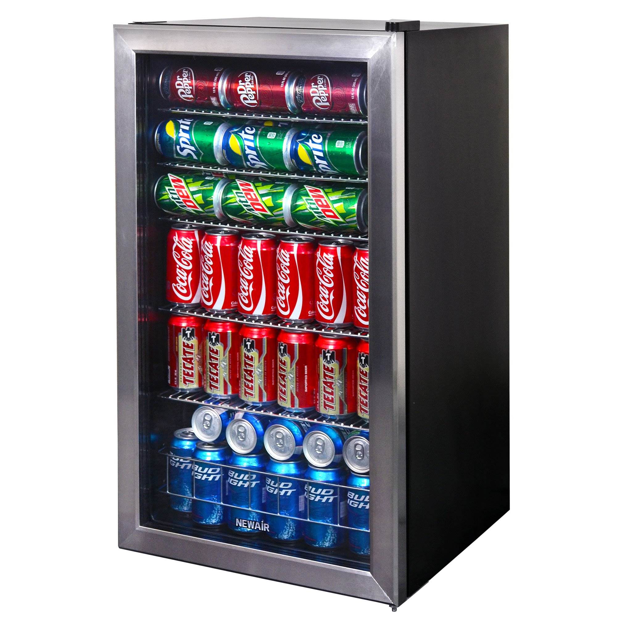 NewAir AB-1200 Large Capacity 126 Can Stainless Steel Compact Beverage Cooler