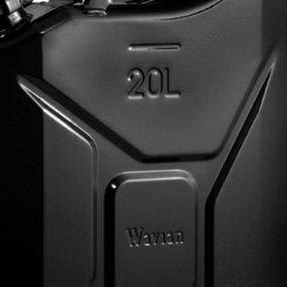 4) Wavian 3010 5.3 Gallon 20L Authentic CARB Fuel Jerry Cans w/ Spout, Black