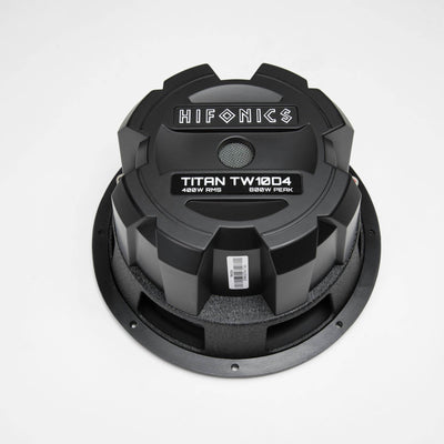 2) Hifonics TW10D4 Titan 800W 10 Inch Dual 4 Ohm High Power Car Audio Subwoofers
