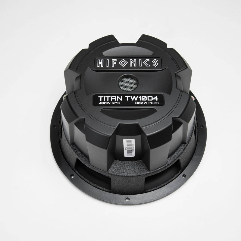 2) Hifonics TW10D4 Titan 800W 10 Inch Dual 4 Ohm High Power Car Audio Subwoofers