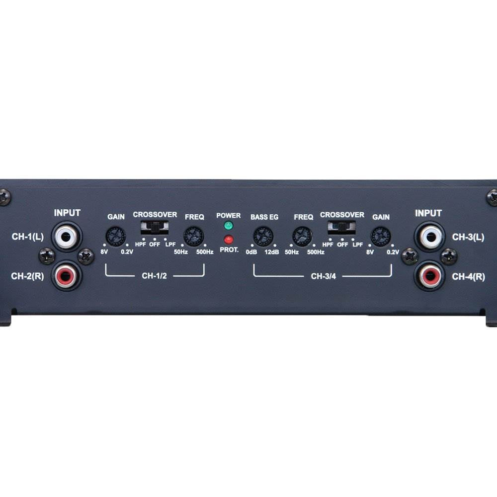 Alpine 600 Watt Max 4 Channel Bass EQ Class A/B Car Audio Amplifier (Open Box)