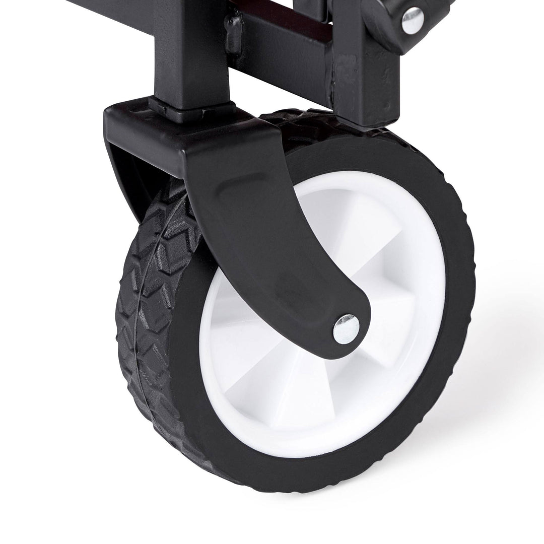 Seina Steel Compact Collapsible Folding Outdoor Portable Utility Cart in Red - VMInnovations