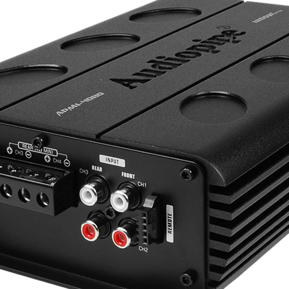 Audiopipe APMI-4080 1200W Amp Car Audio Speaker Amplifier + 8-Gauge Wiring Kit