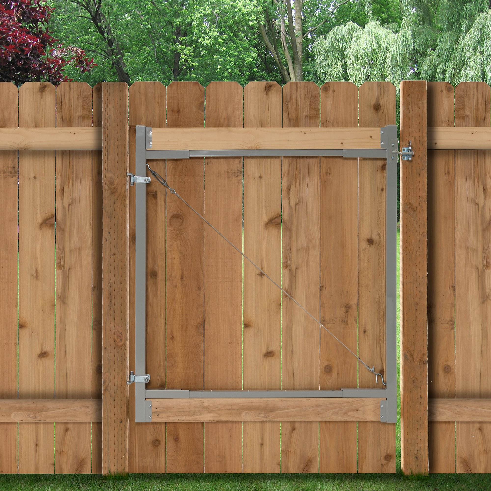 Adjust-A-Gate Steel Frame Gate Building Kit, 36"-72" Opening Up To 6' High(Used) - VMInnovations