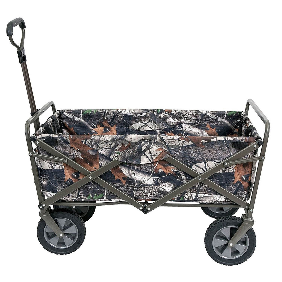 Mac Sports Folding Outdoor Garden Utility Wagon Cart, Camouflage (Open Box)