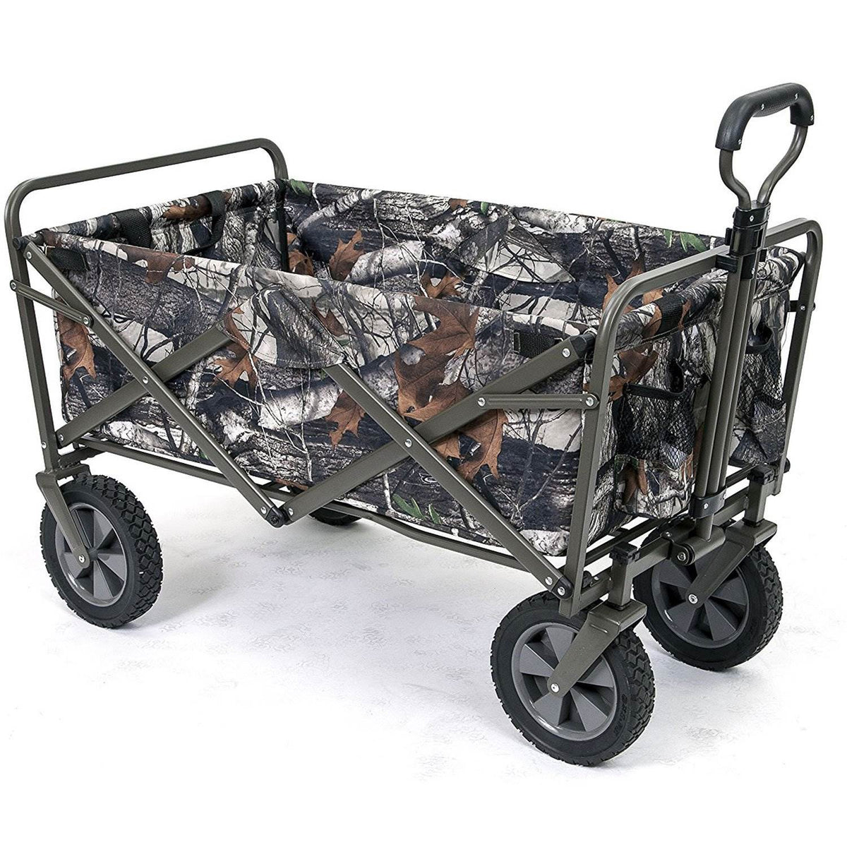 Mac Sports Folding Outdoor Garden Utility Wagon Cart, Camouflage (Damaged)