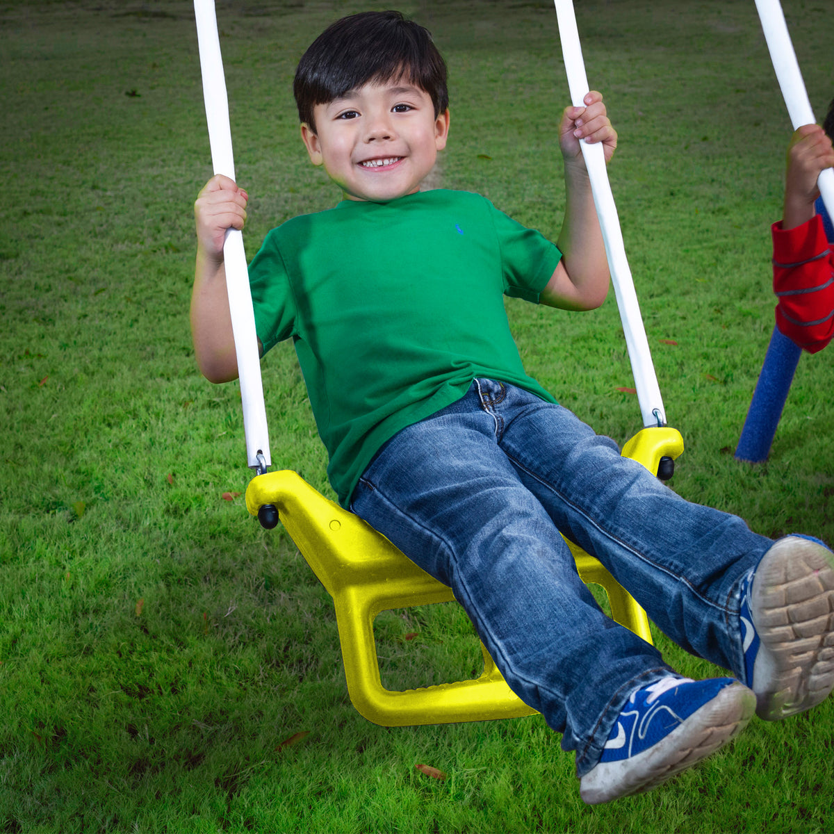 XDP Recreation Kids Metal Outdoor Playground Swing Set & Playset (Open Box)