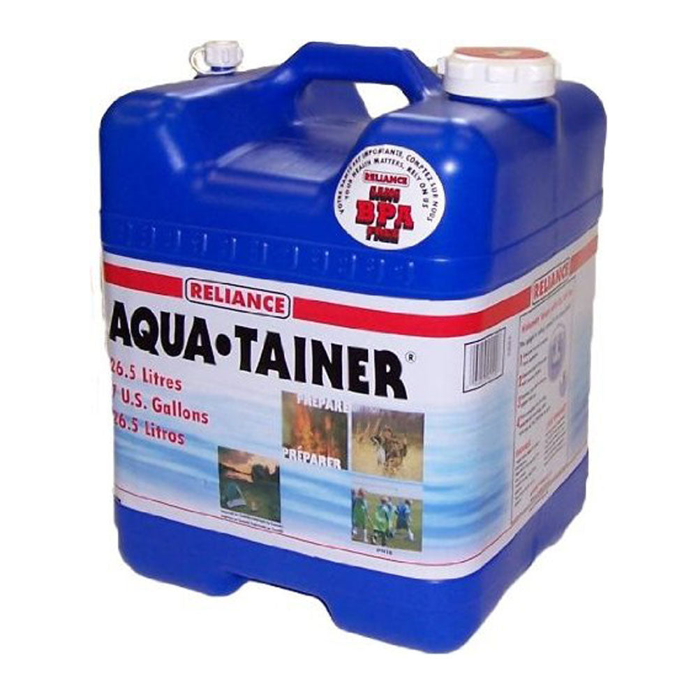 Reliance Products Aqua Tainer 7 Gallon Water Storage Container Tank (2 Pack)