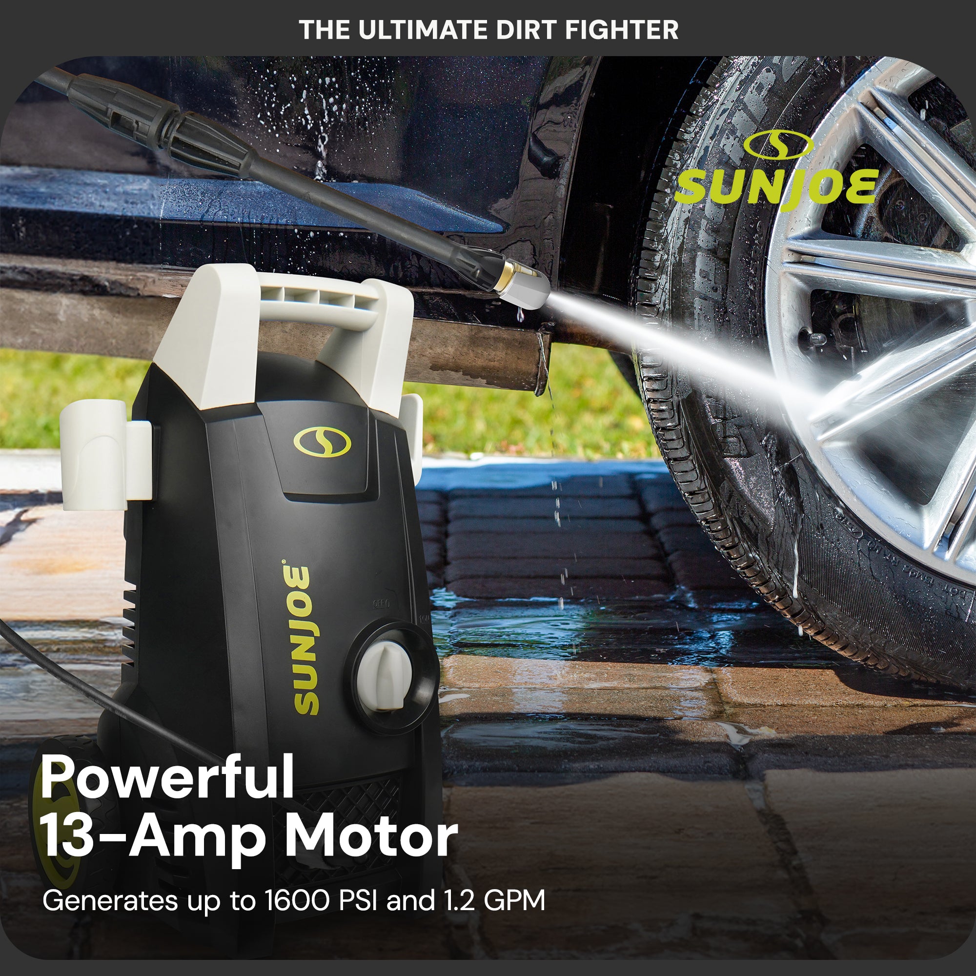 Sun Joe 11.5-Amp 1450 PSI 1.45 GPM Electric Pressure Washer, Green (Open Box) - VMInnovations