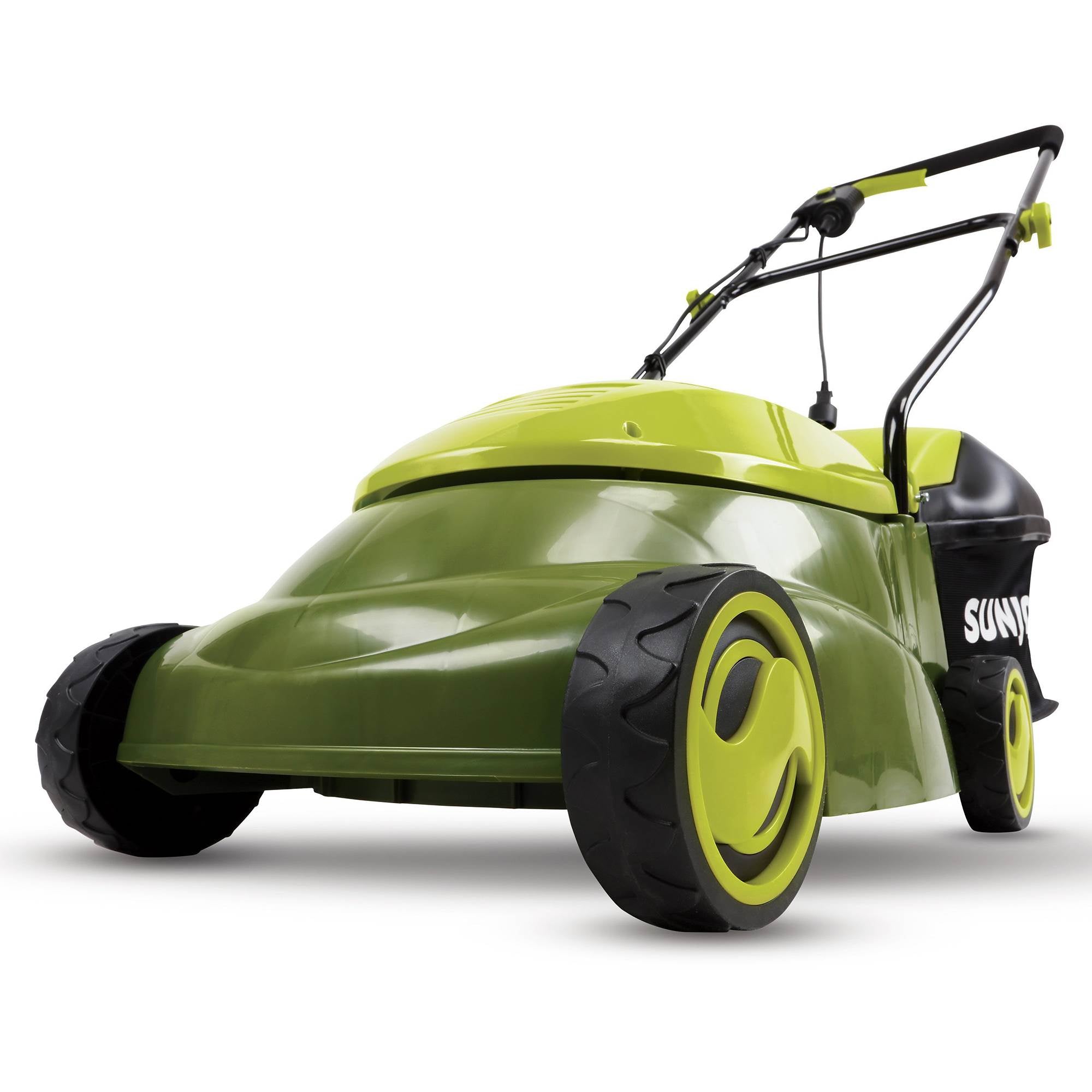 Sun Joe 17" 13 Amp Electric Corded Push Lawn Mower and Mulcher, Green (Open Box) - VMInnovations