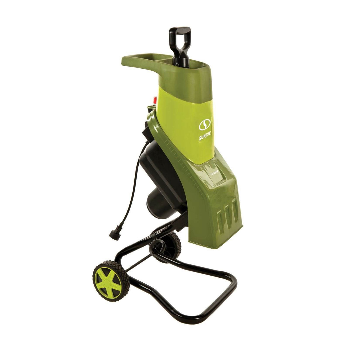 Sun Joe CJ601E Electric Garden Wood Leaf Waste Chipper Shredder Mulcher, Green - VMInnovations