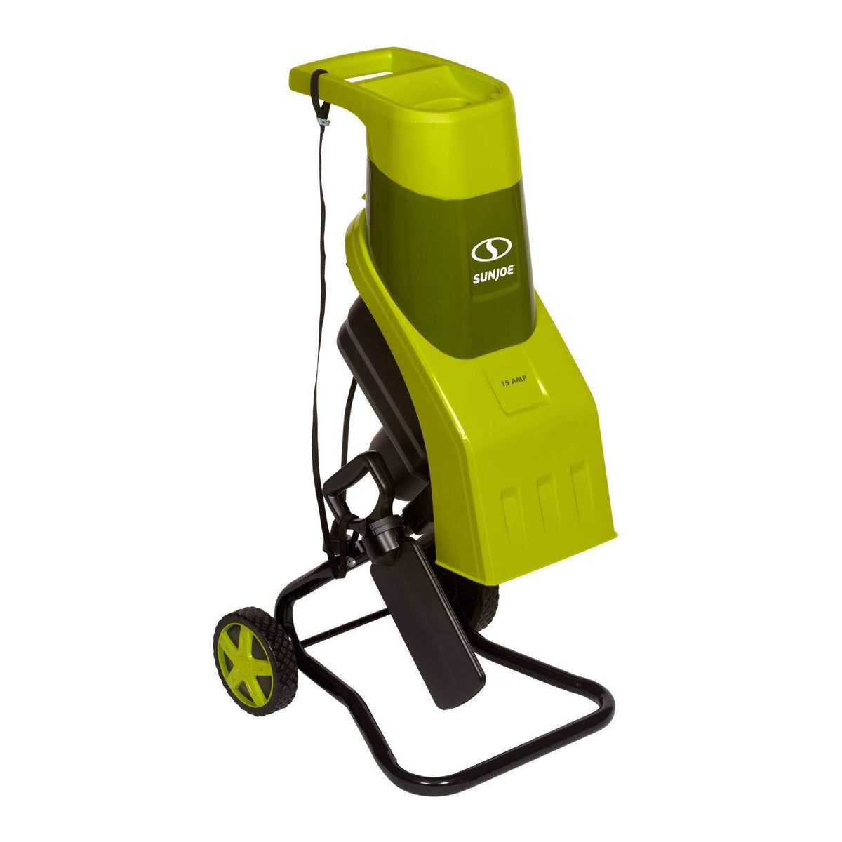 Sun Joe CJ602E Electric Garden Wood Leaf Waste Chipper Shredder Mulcher, Green - VMInnovations