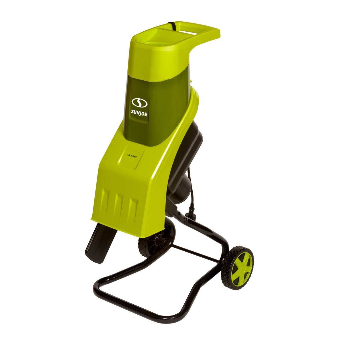 Sun Joe CJ602E Electric Garden Wood Leaf Waste Chipper Shredder Mulcher, Green - VMInnovations