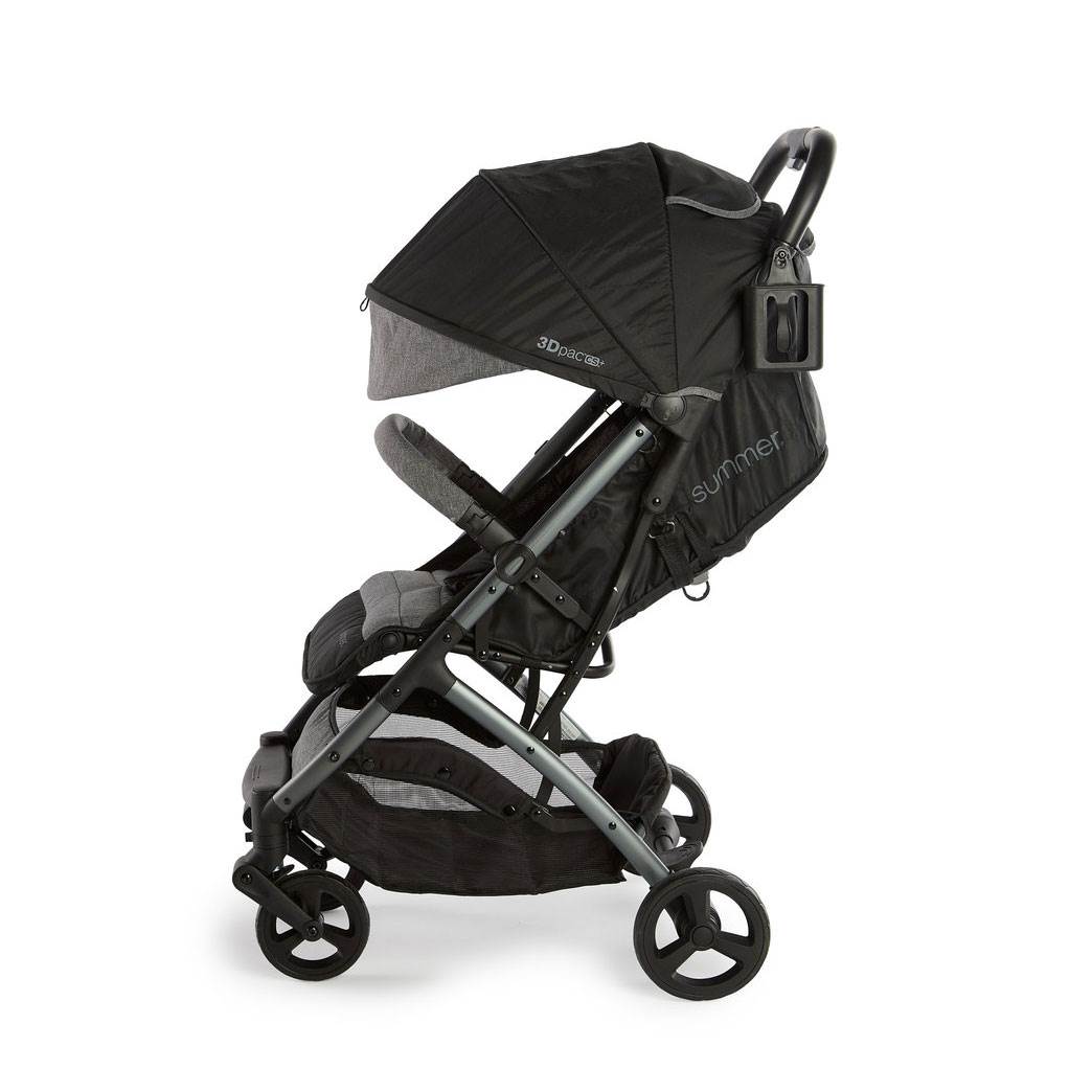 Summer Infant 3Dpac CS+ Compact Fold Lightweight Car Seat Compatible Stroller