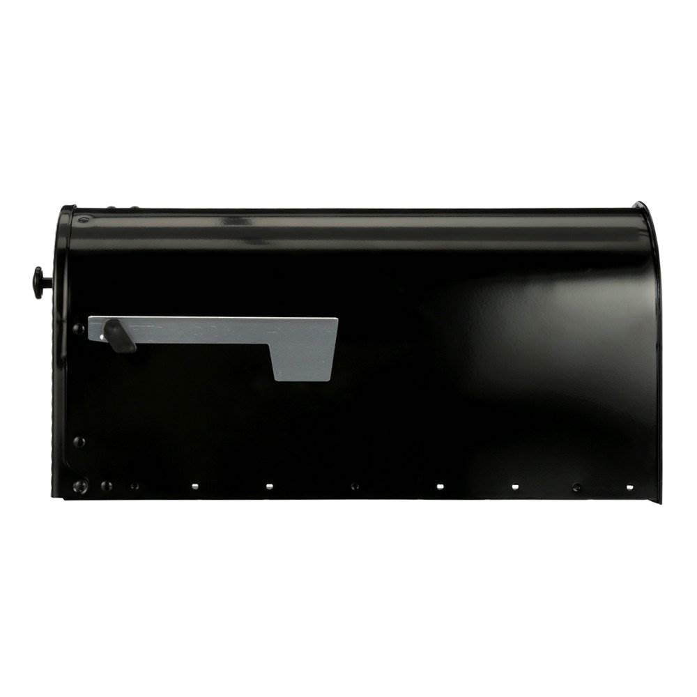 Gibraltar Edwards Steel Large Residential Post Mount Mailbox, Black (Damaged)