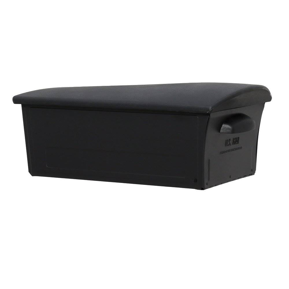 Gibraltar Mailsafe Plastic Large Residential Post Mount Mailbox, Black(Open Box)