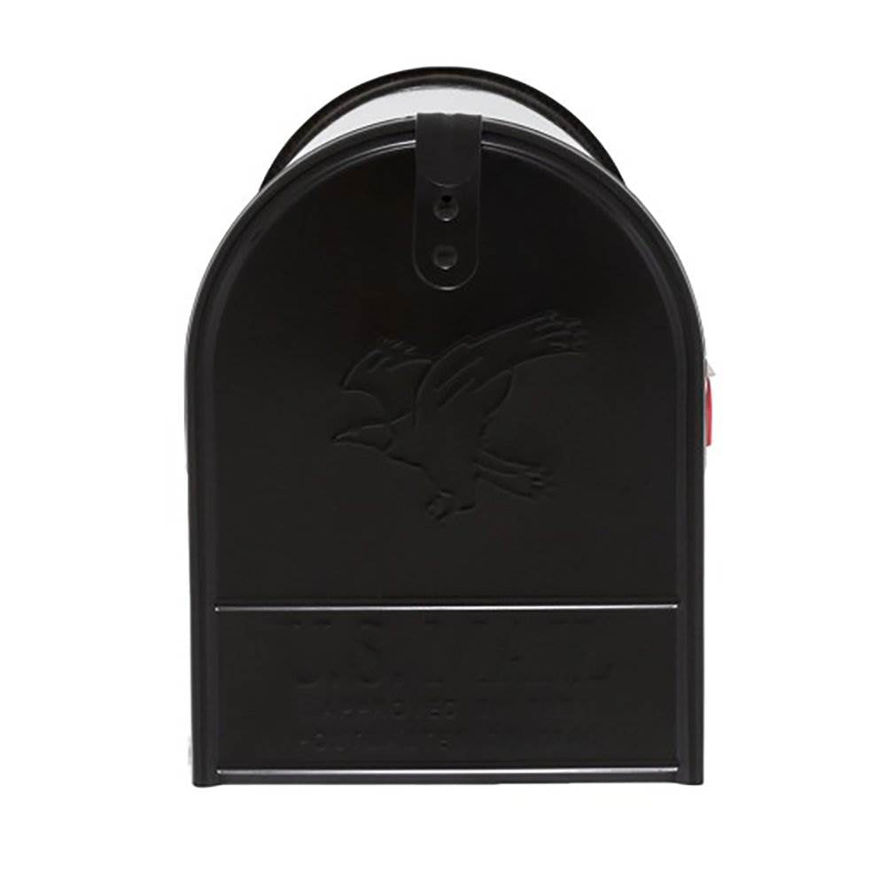 Gibraltar Mailboxes Elite Steel Residential Post Mount Mailbox, Black (Damaged)