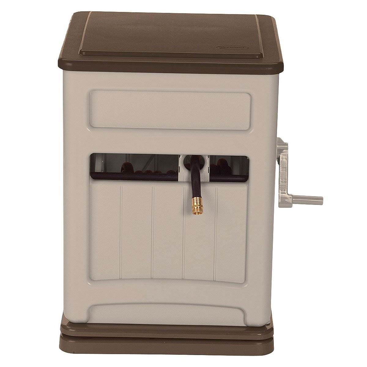 Suncast CPLSSB200B 225' Capacity Hideaway Swivel Hose Reel for 5/8" Hoses, Taupe